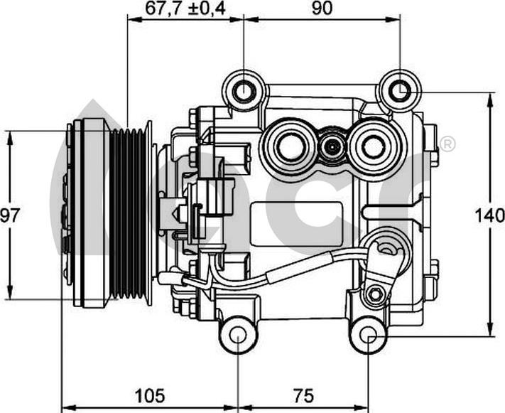 ACR 135105 - Компресор, климатизация vvparts.bg