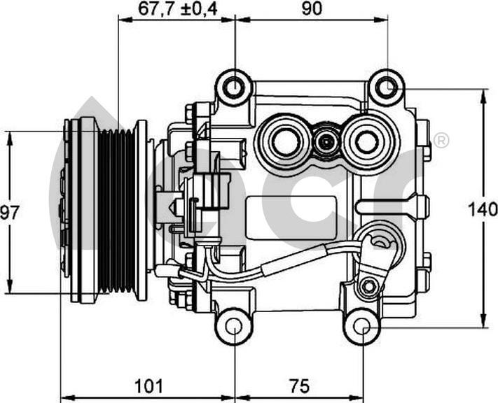 ACR 135106 - Компресор, климатизация vvparts.bg