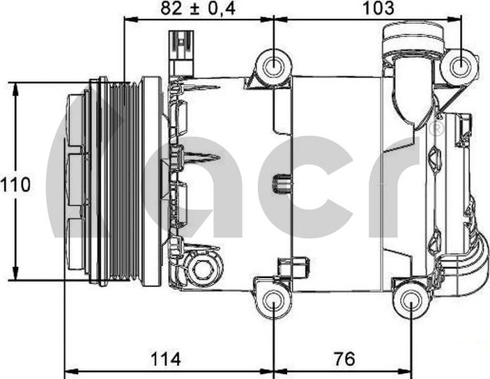 ACR 135135R - Компресор, климатизация vvparts.bg