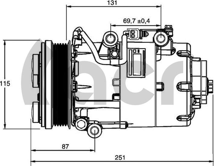 ACR 135137 - Компресор, климатизация vvparts.bg