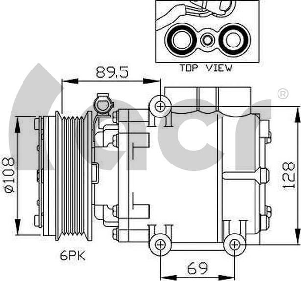 ACR 135126 - Компресор, климатизация vvparts.bg