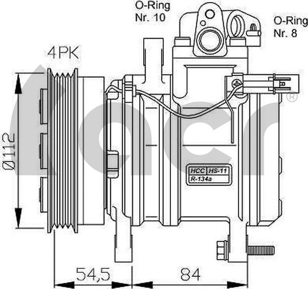 ACR 135239R - Компресор, климатизация vvparts.bg