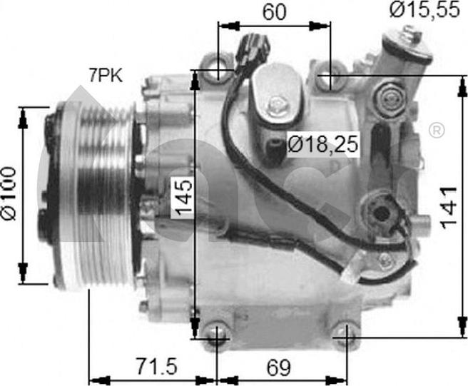 ACR 130663 - Компресор, климатизация vvparts.bg