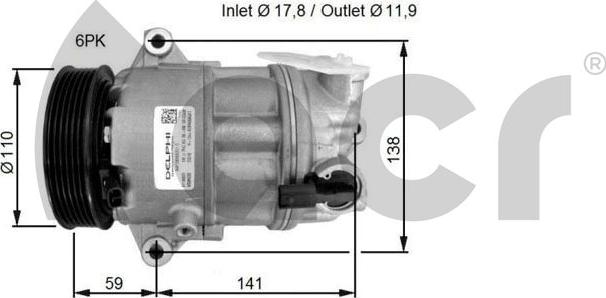 ACR 133214 - Компресор, климатизация vvparts.bg