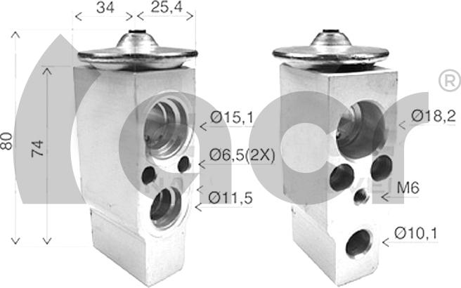 ACR 121211 - Разширителен клапан, климатизация vvparts.bg