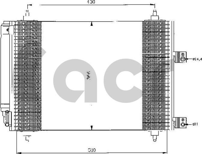 ACR 300493 - Кондензатор, климатизация vvparts.bg