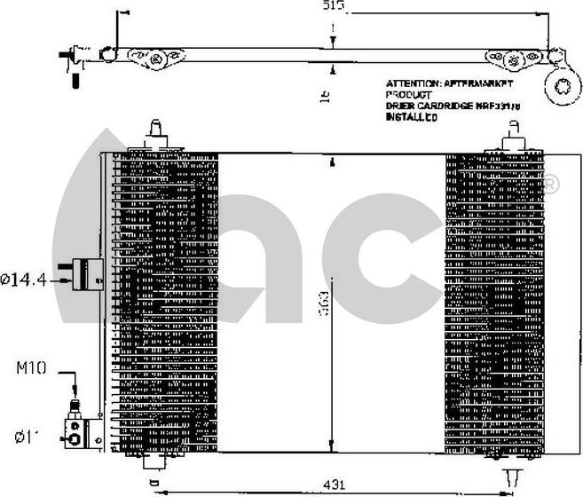 ACR 300461 - Кондензатор, климатизация vvparts.bg