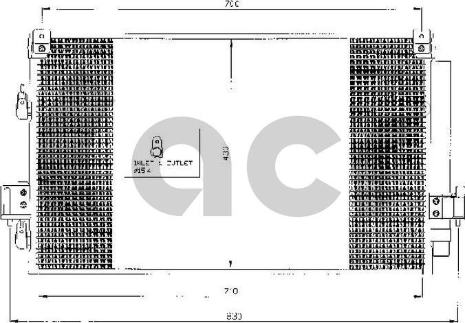 ACR 300462 - Кондензатор, климатизация vvparts.bg