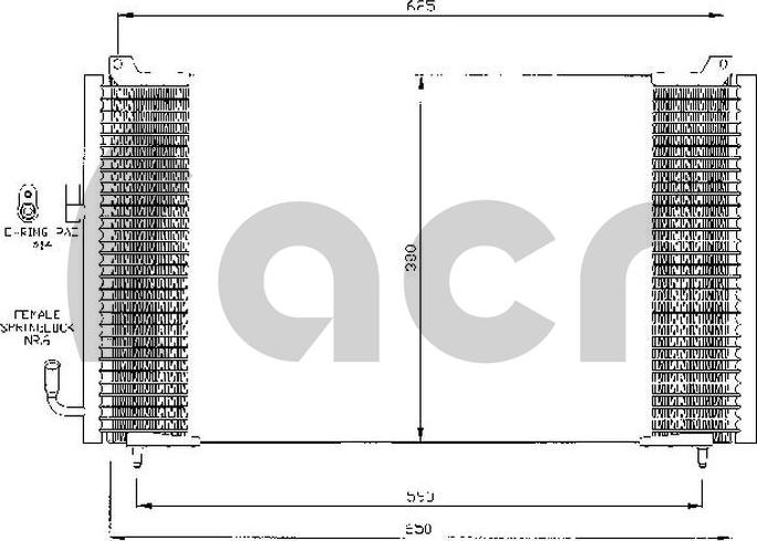 ACR 300406 - Кондензатор, климатизация vvparts.bg