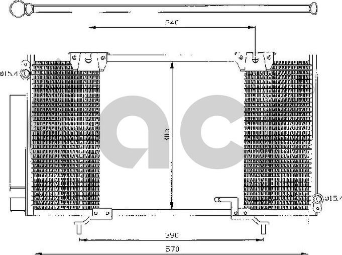 ACR 300400 - Кондензатор, климатизация vvparts.bg