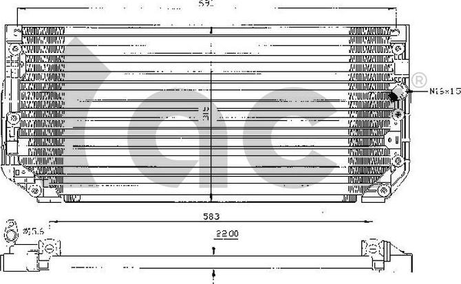 ACR 300415 - Кондензатор, климатизация vvparts.bg