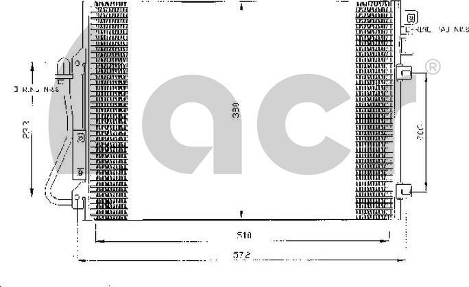 ACR 300477 - Кондензатор, климатизация vvparts.bg