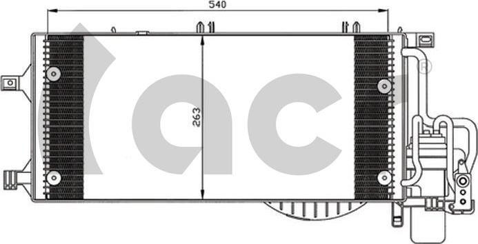 ACR 300590 - Кондензатор, климатизация vvparts.bg