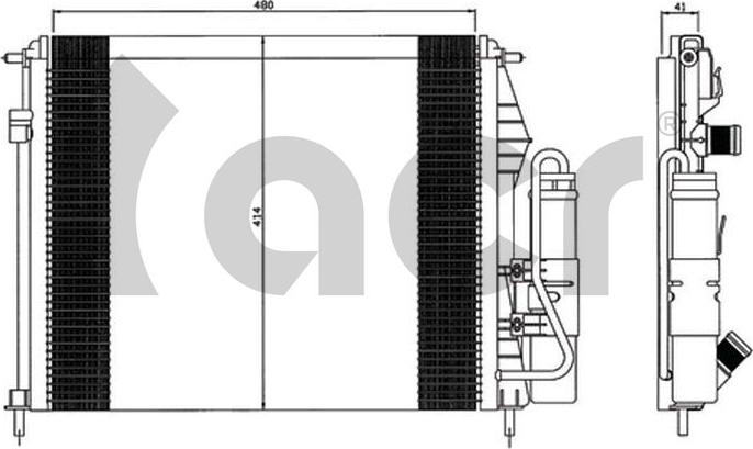 ACR 300591 - Кондензатор, климатизация vvparts.bg
