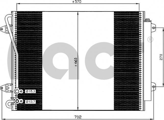 ACR 300598 - Кондензатор, климатизация vvparts.bg