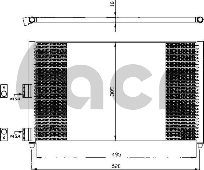 ACR 300544 - Кондензатор, климатизация vvparts.bg