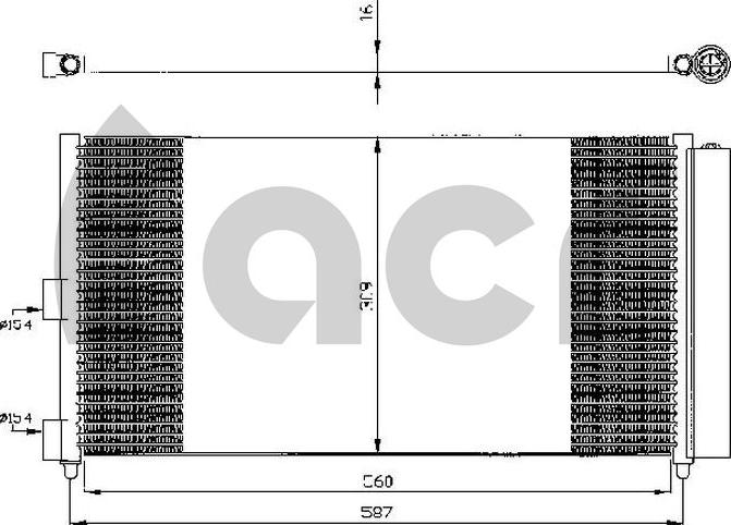 ACR 300542 - Кондензатор, климатизация vvparts.bg