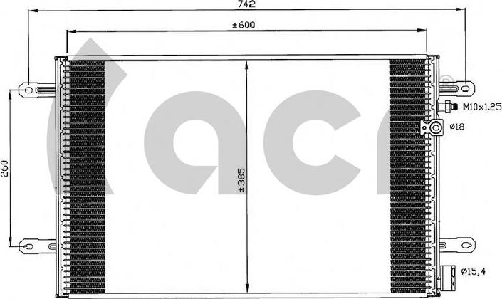 ACR 300555 - Кондензатор, климатизация vvparts.bg