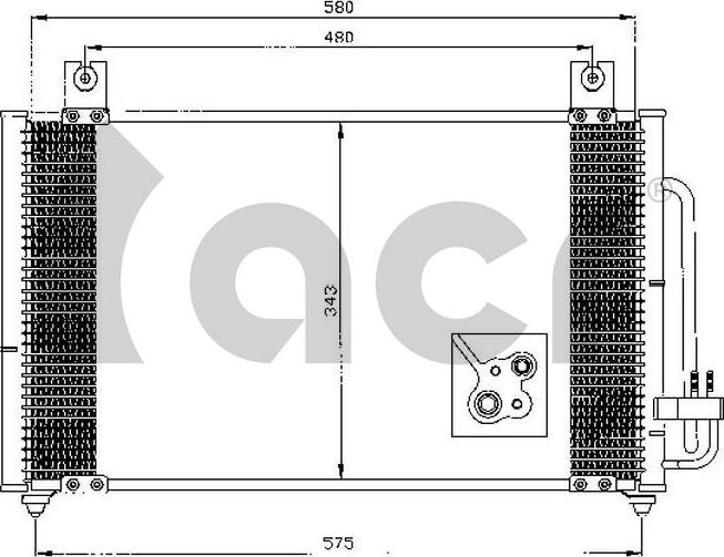 ACR 300553 - Кондензатор, климатизация vvparts.bg