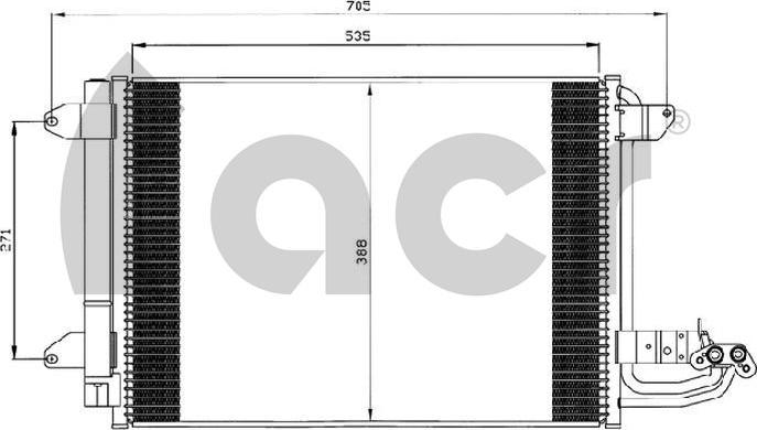 ACR 300561 - Кондензатор, климатизация vvparts.bg