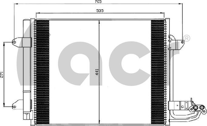 ACR 300562 - Кондензатор, климатизация vvparts.bg