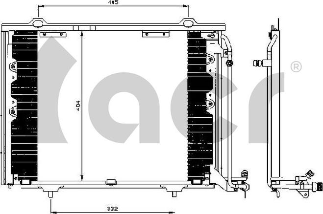 ACR 300509 - Кондензатор, климатизация vvparts.bg