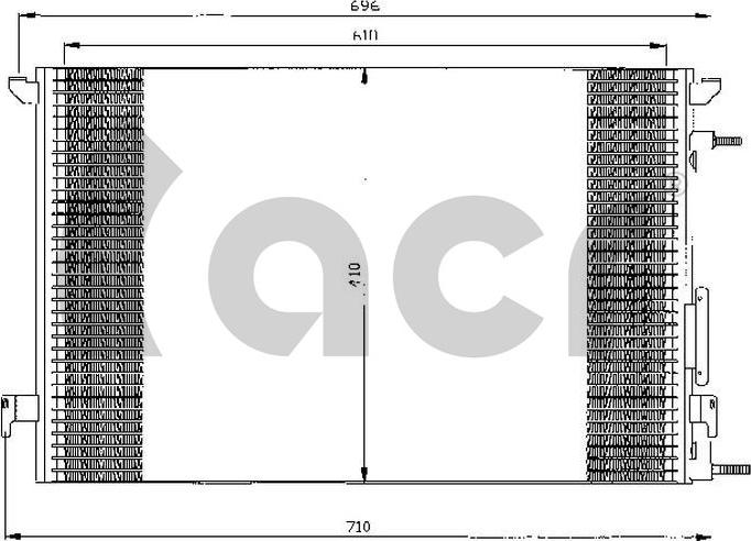 ACR 300500 - Кондензатор, климатизация vvparts.bg