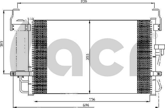 ACR 300519 - Кондензатор, климатизация vvparts.bg