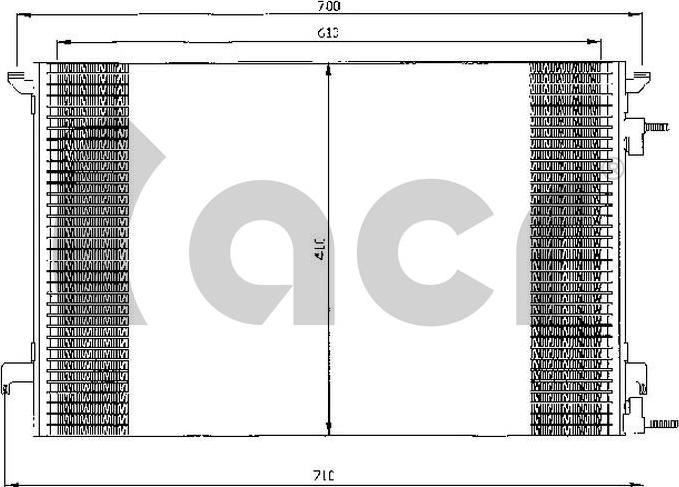 ACR 300512 - Кондензатор, климатизация vvparts.bg