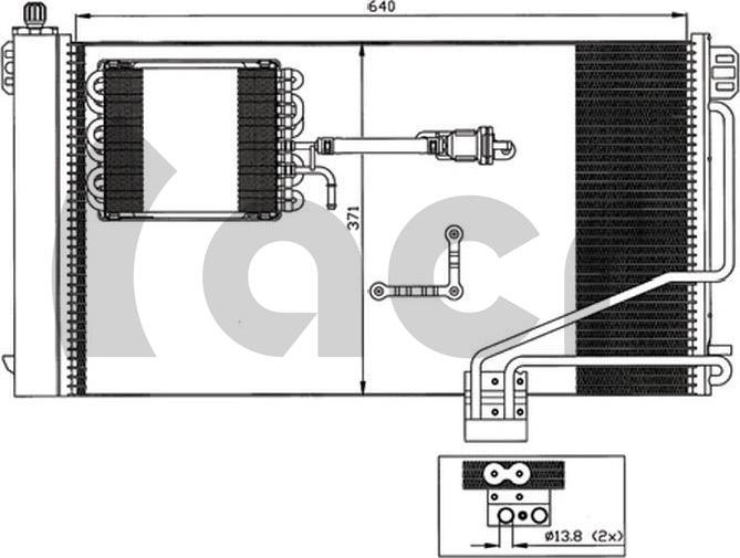 ACR 300582 - Кондензатор, климатизация vvparts.bg