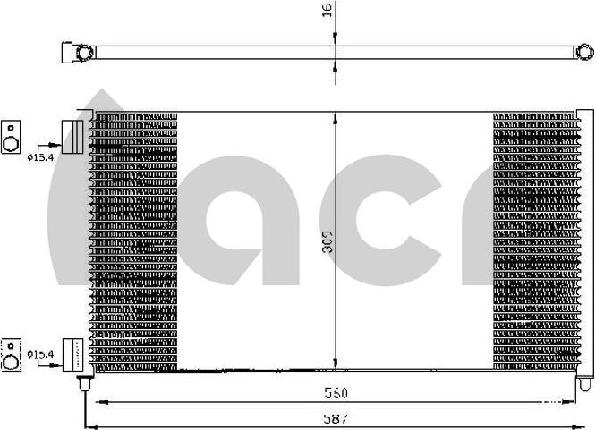 ACR 300539 - Кондензатор, климатизация vvparts.bg