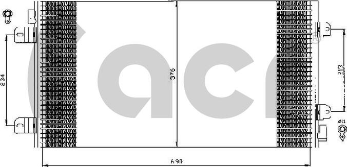 ACR 300530 - Кондензатор, климатизация vvparts.bg