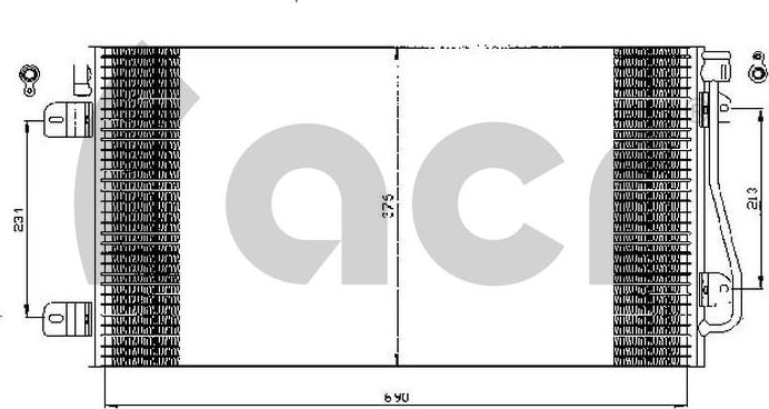 ACR 300529 - Кондензатор, климатизация vvparts.bg