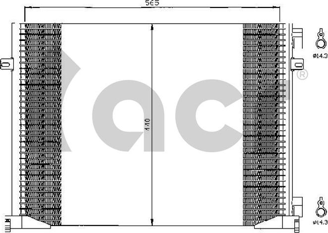 ACR 300527 - Кондензатор, климатизация vvparts.bg