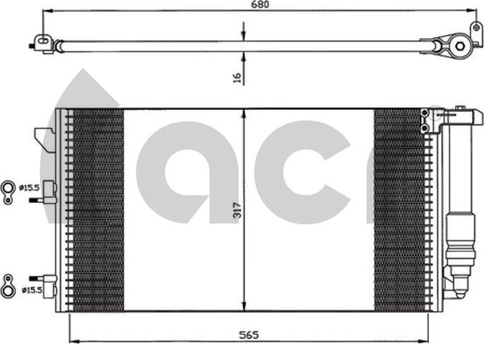 ACR 300578 - Кондензатор, климатизация vvparts.bg