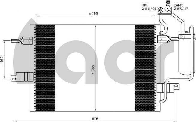 ACR 300693 - Кондензатор, климатизация vvparts.bg