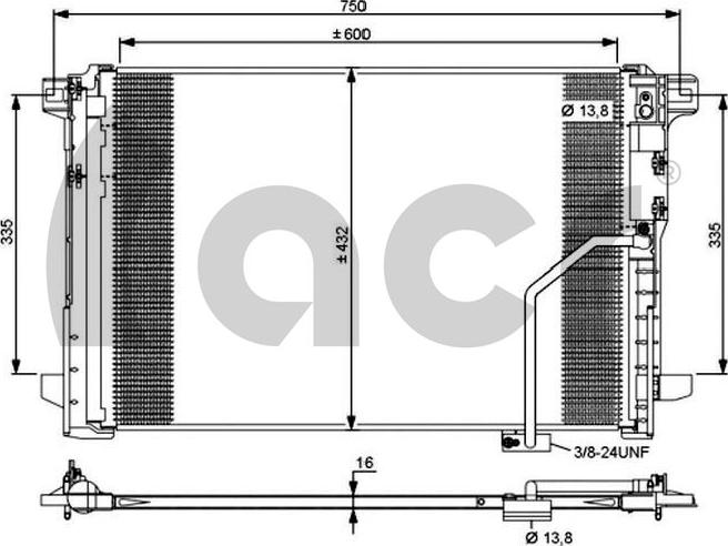 ACR 300697 - Кондензатор, климатизация vvparts.bg