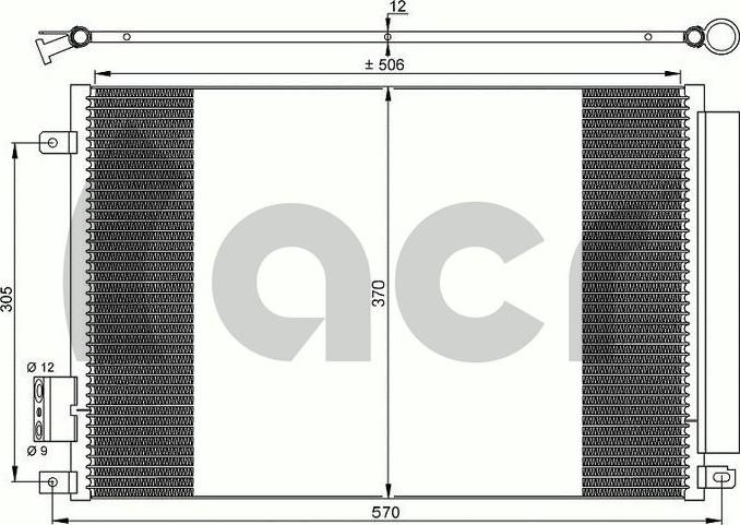 ACR 300649 - Кондензатор, климатизация vvparts.bg