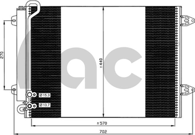 ACR 300685 - Кондензатор, климатизация vvparts.bg