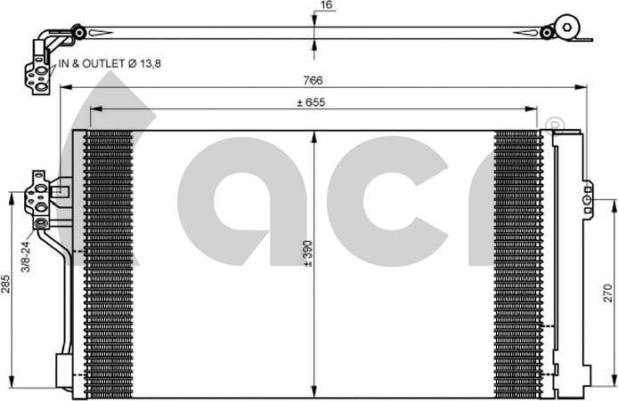 ACR 300681 - Кондензатор, климатизация vvparts.bg