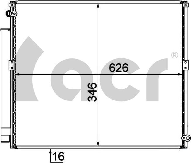 ACR 300683 - Кондензатор, климатизация vvparts.bg