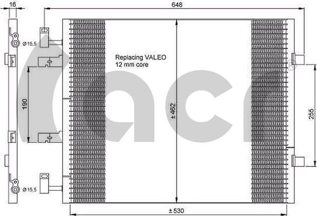 ACR 300639 - Кондензатор, климатизация vvparts.bg