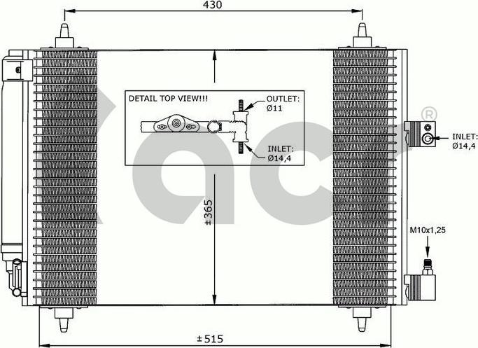 ACR 300633 - Кондензатор, климатизация vvparts.bg