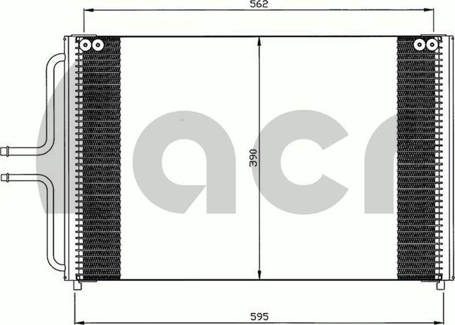 ACR 300621 - Кондензатор, климатизация vvparts.bg