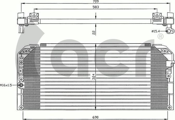 ACR 300627 - Кондензатор, климатизация vvparts.bg
