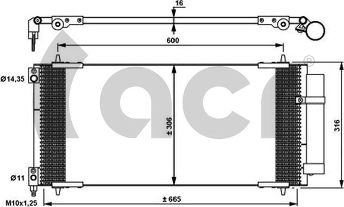 ACR 300679 - Кондензатор, климатизация vvparts.bg