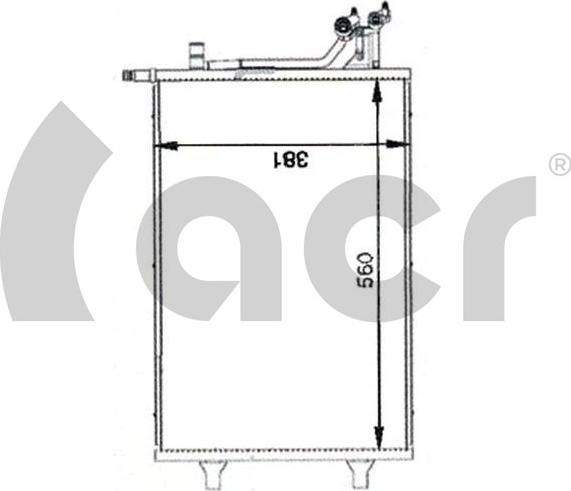 ACR 300096 - Кондензатор, климатизация vvparts.bg