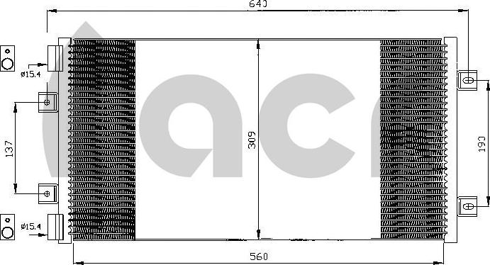 ACR 300090 - Кондензатор, климатизация vvparts.bg