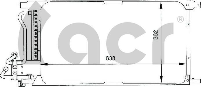 ACR 300059 - Кондензатор, климатизация vvparts.bg