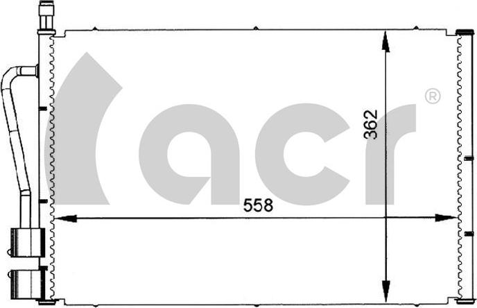 ACR 300066 - Кондензатор, климатизация vvparts.bg